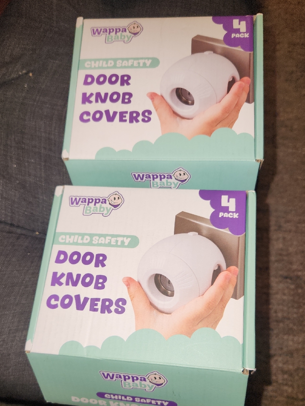 Wappa Baby Door Knob Covers - White
